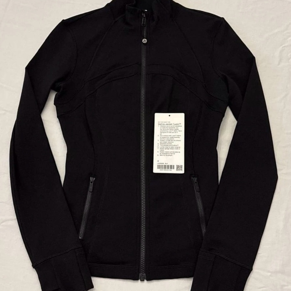 Lululemon Define Jacket Luon Black size 4 Never worn